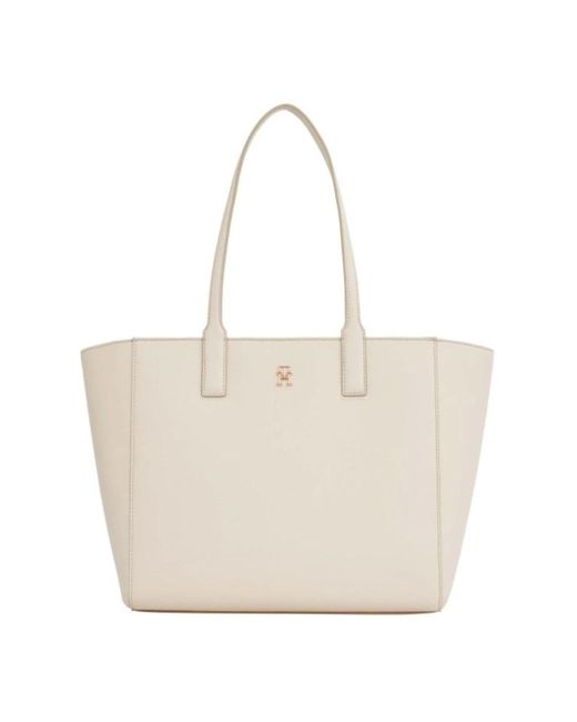 Tommy Hilfiger Natural Shopping Bags