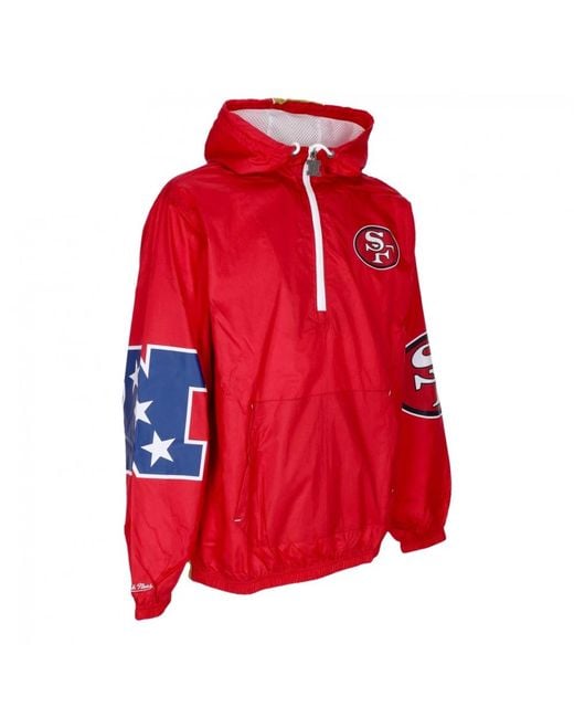 Mitchell & Ness Fitness ,Veelkleurig ,Nfl Team Og 2.0 Anorak Windbreaker in het Red voor heren
