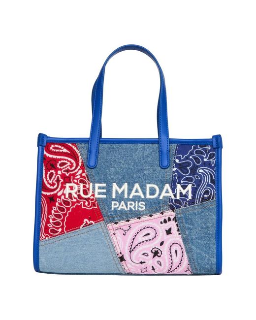 Rue Madam Blue Shopping Bags