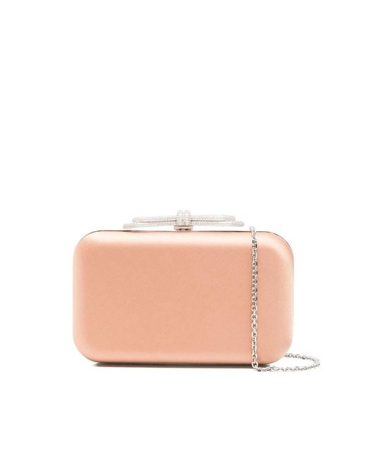 Mach & Mach Pink Kristall-Schleifen Clutch