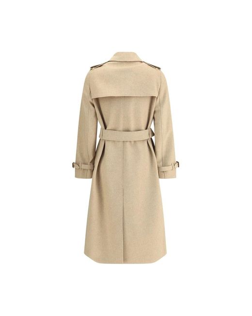 Belted Coats Burberry de color Natural