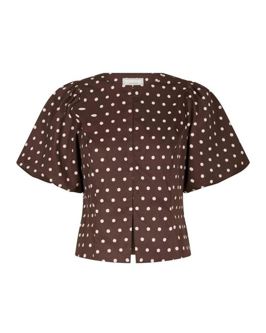 Neo Noir Brown Blouses