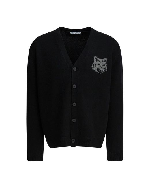 Maison Kitsuné Black Cardigans for men