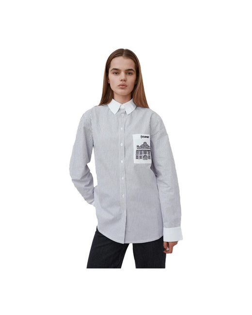OperaSPORT Overhemden ,Wit ,Katoen Katoenen Shirt Parijse Stijl in het White
