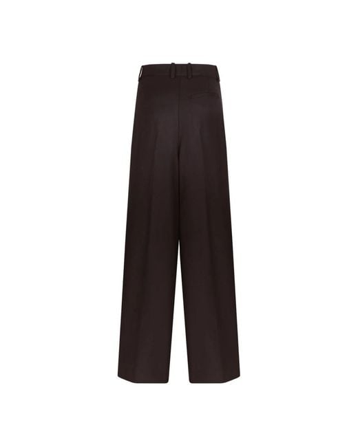 P.A.R.O.S.H. Black Straight Trousers