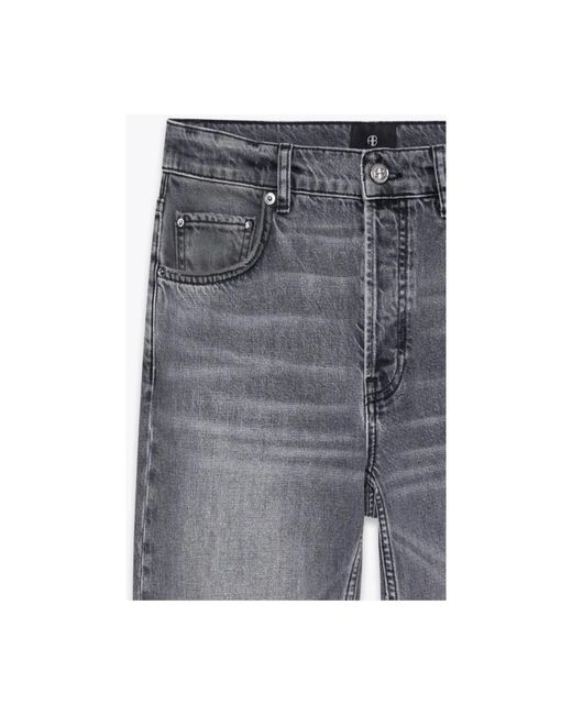 Anine Bing Gray Cropped Jeans