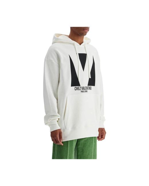 Valentino Garavani White Hoodies for men