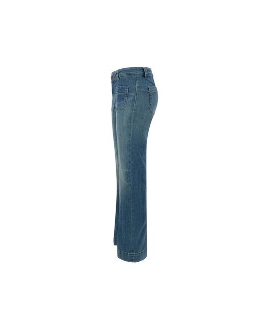 Seafarer Blue Flared Jeans