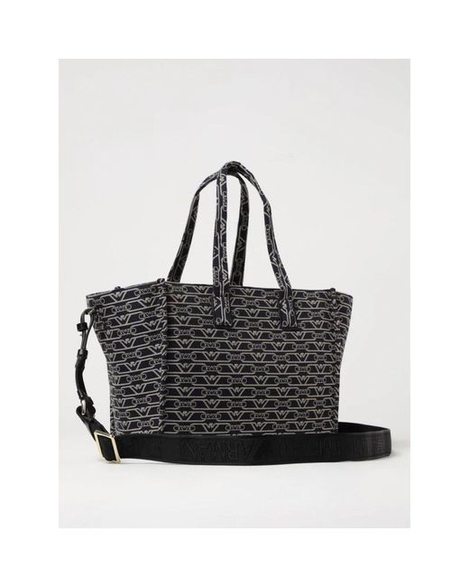 Emporio Armani Black Shopping Bags