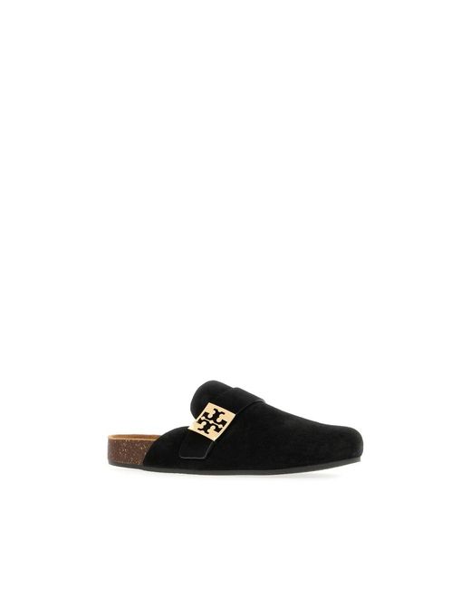 Tory Burch Black Slippers