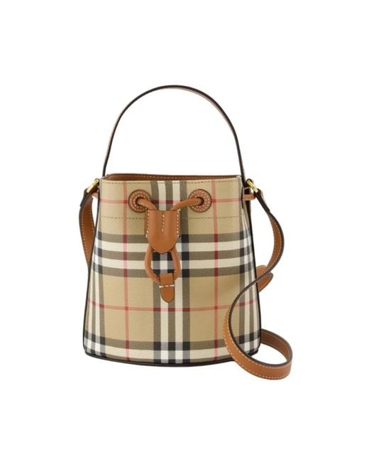 Burberry Natural Bucket Bags