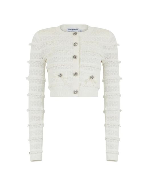 Cardigans Self-Portrait de color White