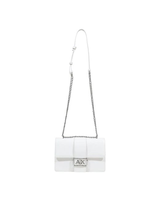 ARMANI EXCHANGE White Shoulder Bags