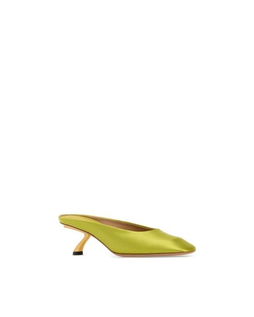 Ferragamo Yellow Safi Mule