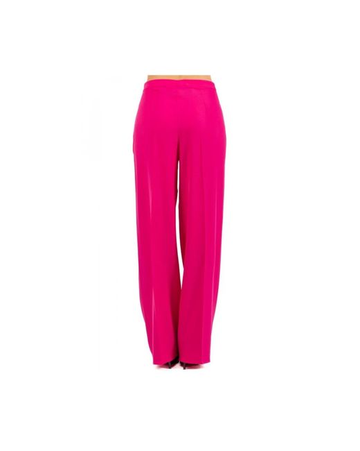 Trousers > straight trousers Hanita en coloris Pink