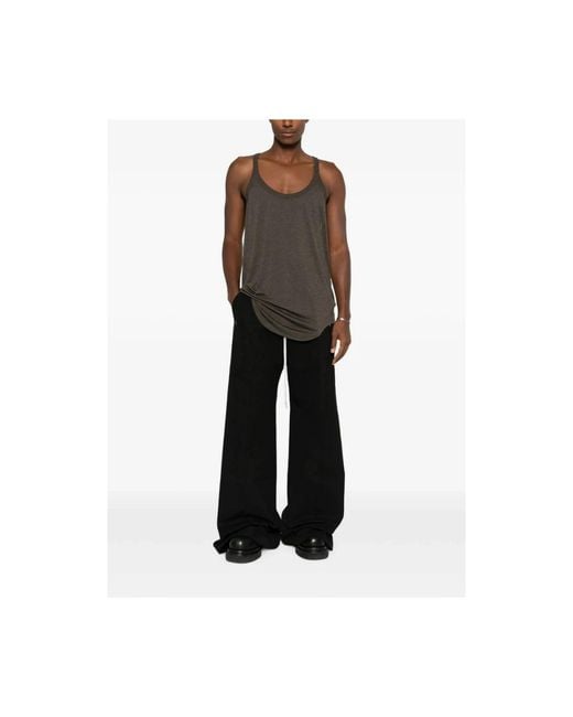 Rick Owens Brown Sleeveless Tops for men
