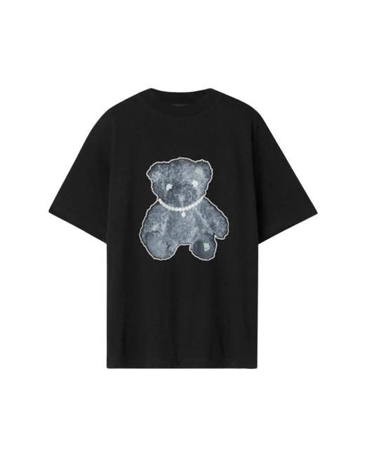 T-shirt teddy bear glow nera di we11done in Black da Uomo