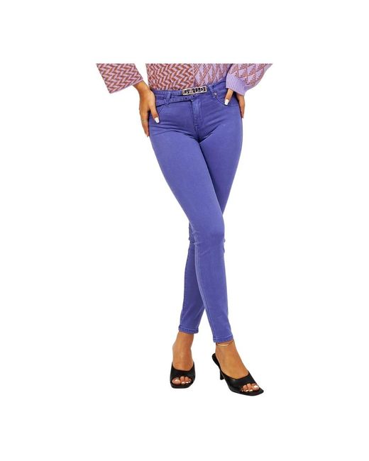 GAUDI Purple Skinny Trousers