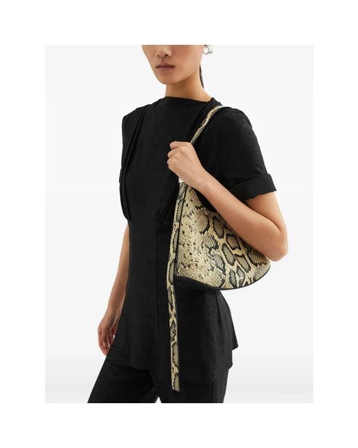 Jil Sander Shoulder Bags in het Metallic