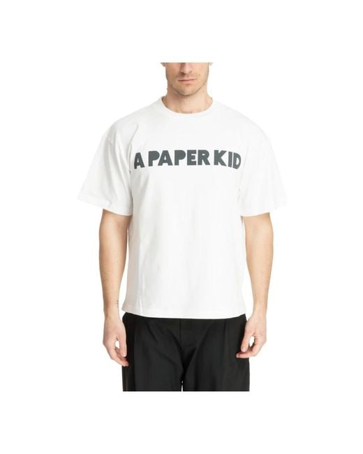 T-Shirts A PAPER KID de hombre de color White