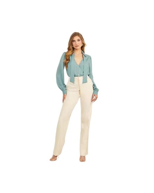 Marciano Blue Straight Trousers