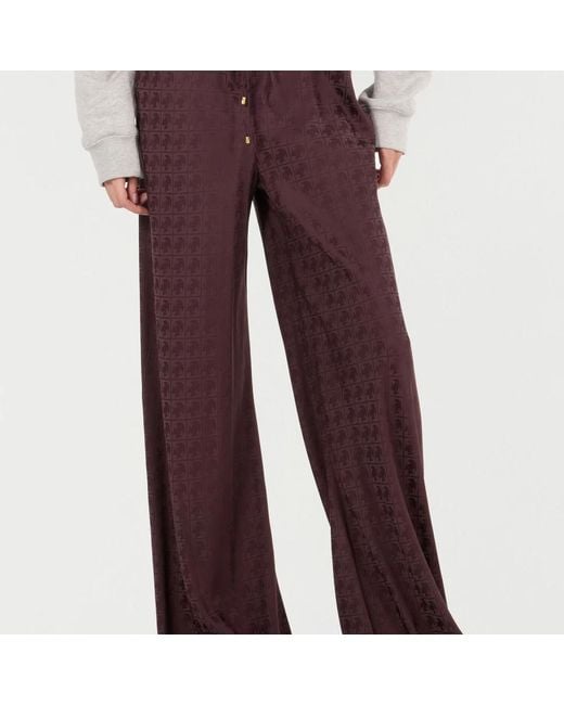 Roberto Cavalli Purple Wide Trousers