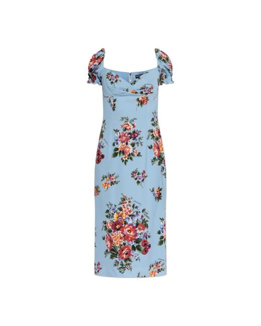Dolce & Gabbana Blue Midi Dresses