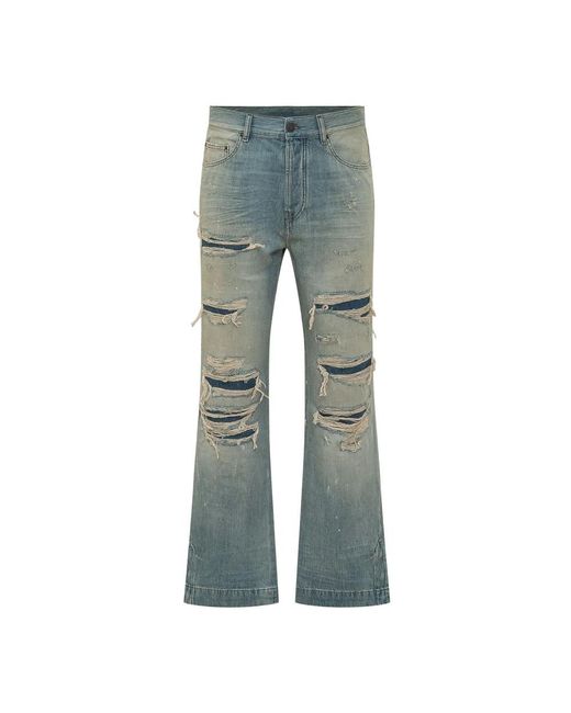 Amiri Straight Flare Jeans in het Blue voor heren
