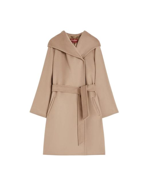 Max Mara Natural Belted Coats