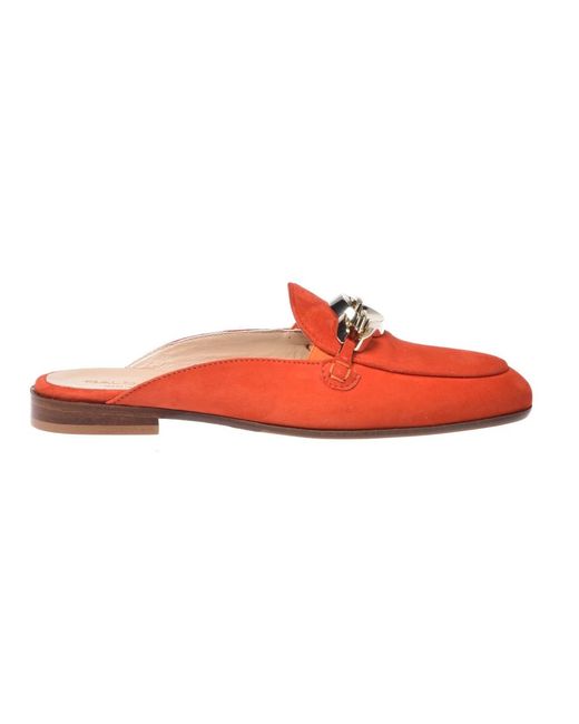 Baldinini Red Suede Clogs