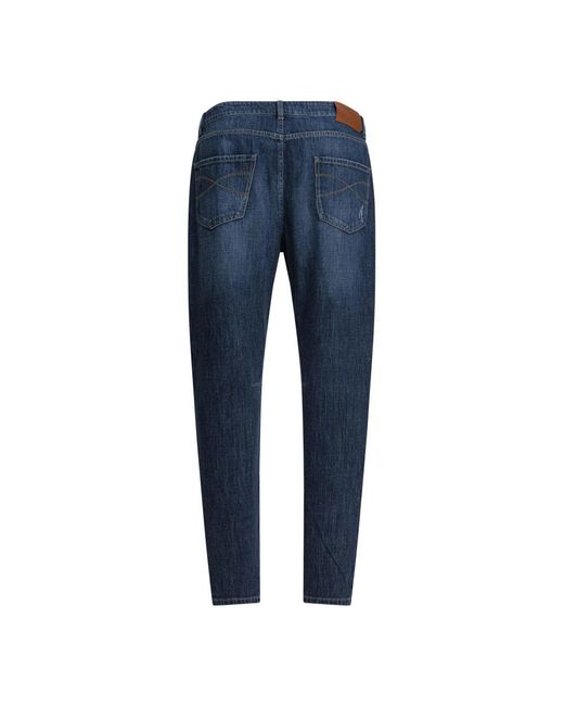 Brunello Cucinelli Blaue Jeans Für Männer in Blue für Herren
