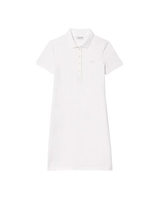 Lacoste White Short Dresses