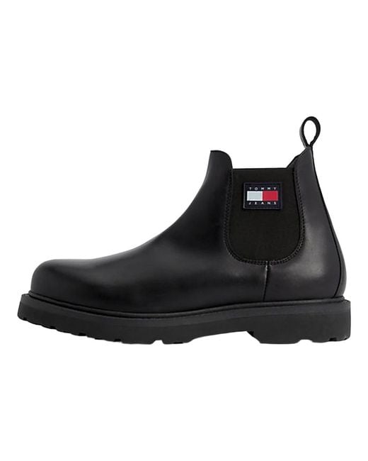 Tommy Hilfiger Black Chelsea Boots for men
