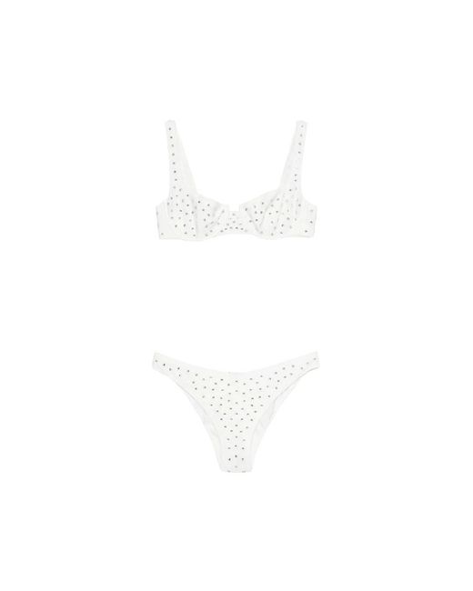 Oseree White Bikinis