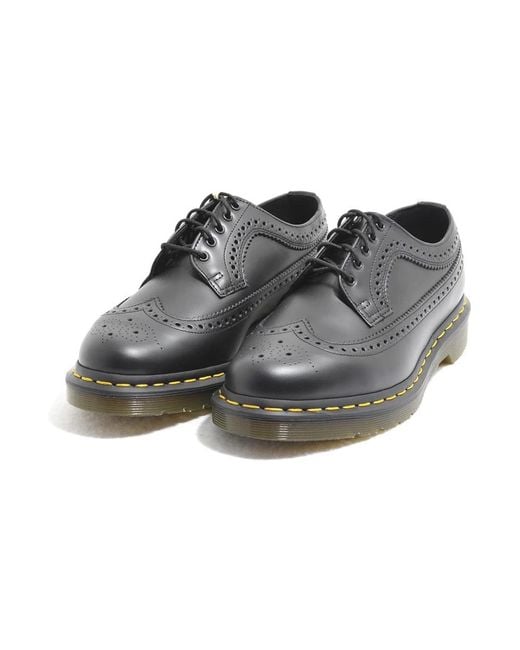 Dr. Martens Gray Laced Shoes for men