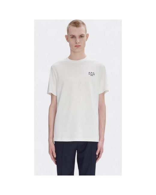 A.P.C. White T-Shirts for men