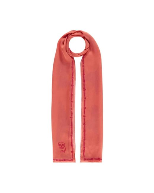Givenchy Red Silky Scarves for men