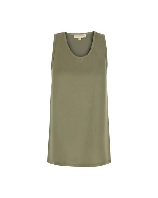 Michael Kors Green Sleeveless Tops
