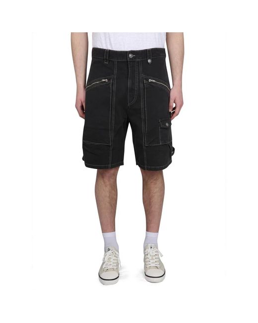 Isabel Marant Black Denim Shorts for men