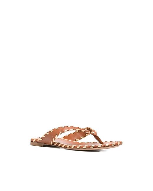 Gianvito Rossi Brown Flip Flops