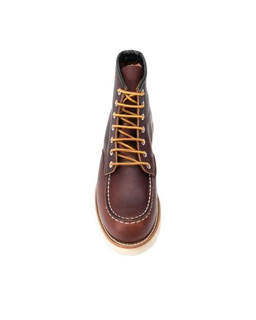 Red Wing Brown Lace-Up Boots for men
