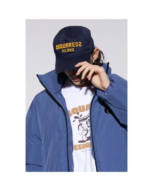 DSquared² Accessoires ,Blauw ,Katoen Baseball Cap in het Blue voor heren