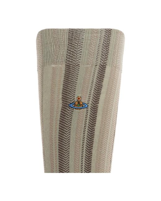 Vivienne Westwood Patterned Socks in het Brown