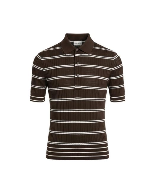 Polo Shirts Closed de color Black
