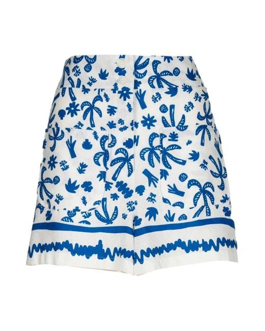 iBlues Blue Short Skirts