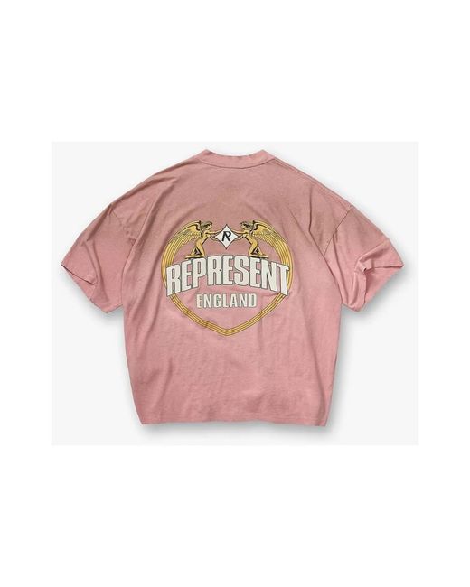 T-Shirts Represent de hombre de color Pink