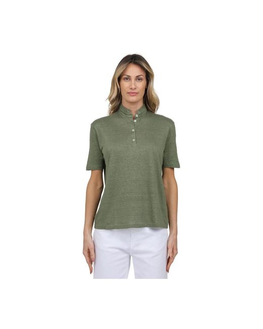 Polo Shirts Gran Sasso en coloris Green