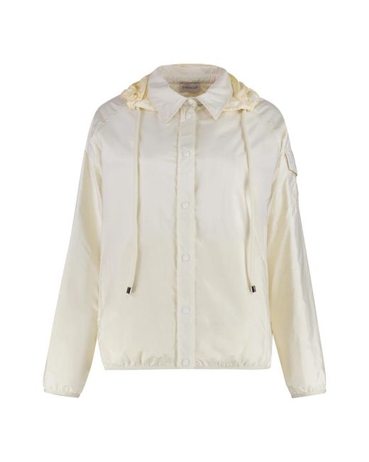 Moncler Jassen ,Techno Fabric Padded Jacket in het White