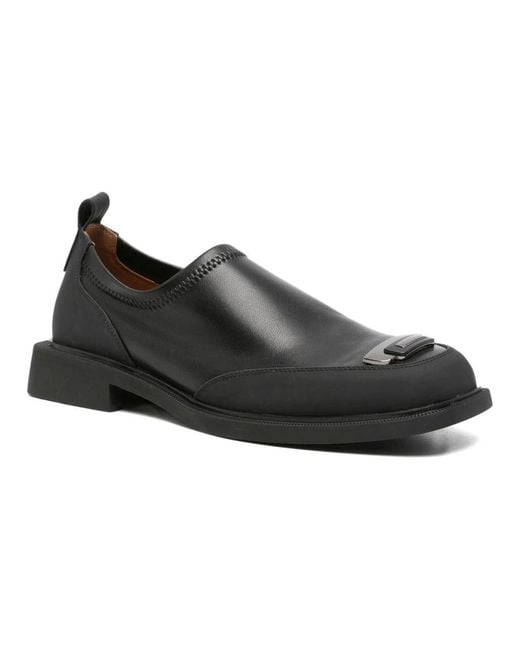 Linda Baumann Black Loafers