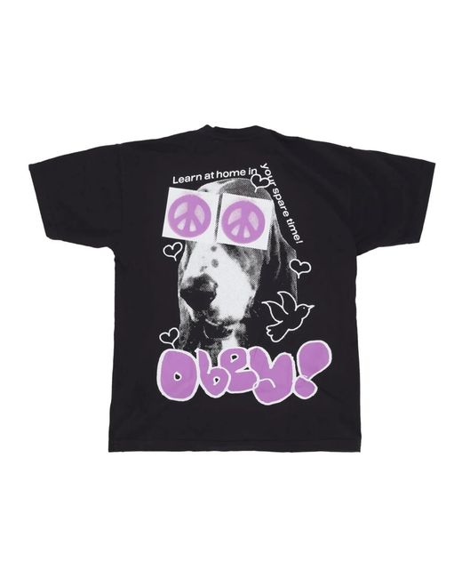 Obey T-Shirts in het Black voor heren